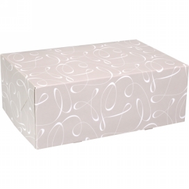 Gebaksdoos Swirl Met Klep 24x16x9cm 250gram 100stuks OP IS OP