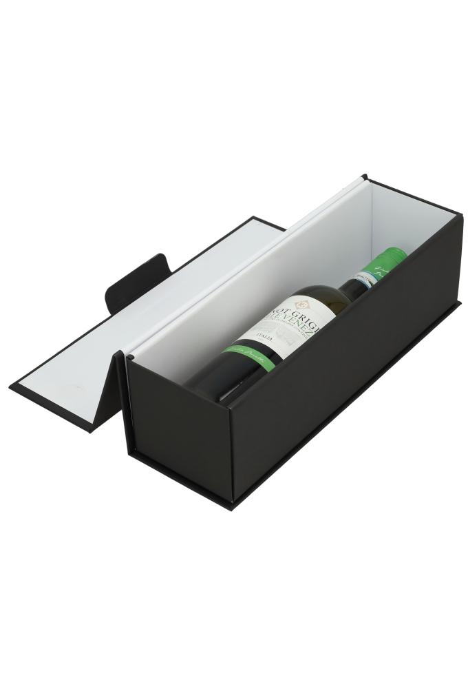 Luxe dozen Wijnfles Zwart Mat Vancouver 9.5x9.5x33cm 25stuks