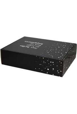 Geschenkdozen Happness Klepdoos Black 46x36x11.5cm 14st