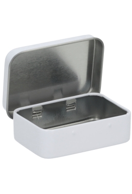 Blikken Blanco Wit Rechthoekig 6x4x1.8cm 1stuks