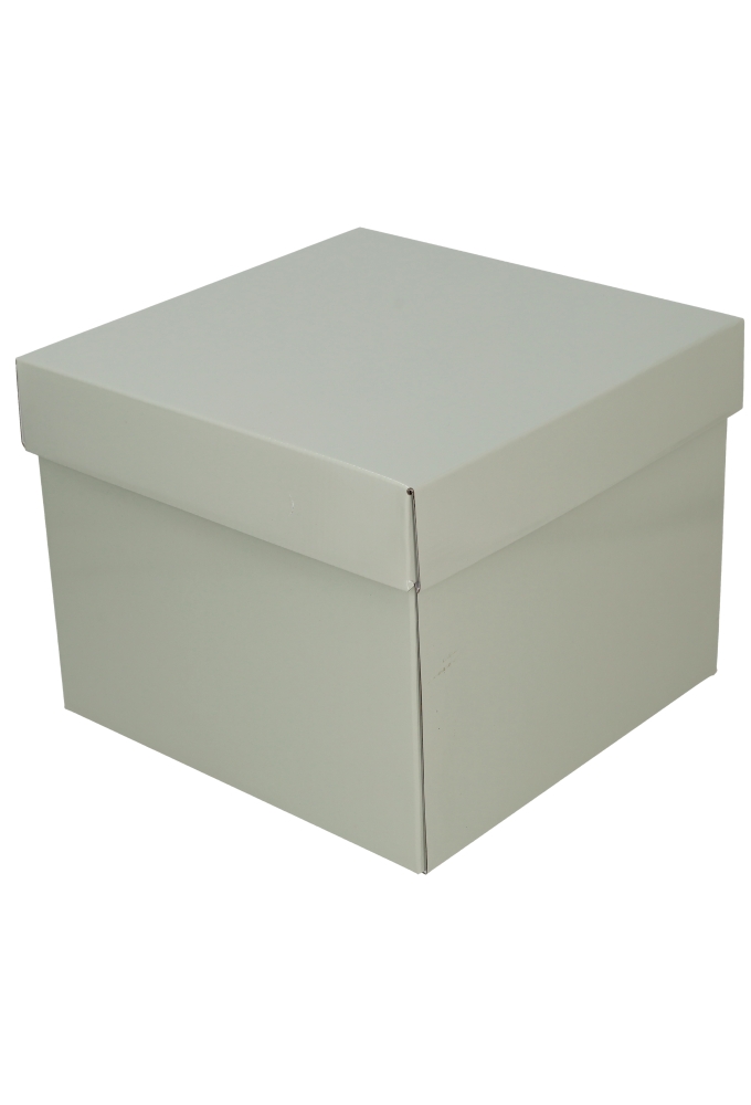AKTIE Luxe Geschenkdoos Torino Grijs Glossy FSC® 25x25x20cm 20stuks