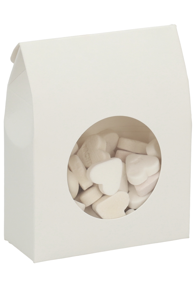 Cadeaudoosjes Kura Wit Met Rond Venster 10,5x4,4x13,3 cm 25stuks