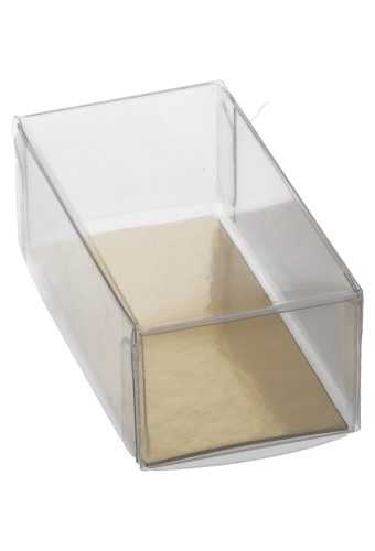 Transparant Cadeaudoosjes Bonbondoosje & Gouden Bodem 8x4x3cm 100stuks