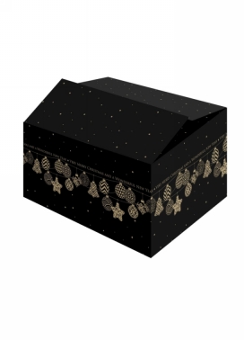 Kerstpakketdozen Garland Black 39x29x23.2cm 15stuks