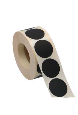 Etiketten Zwart Sluiting Zegel Rond 3.5cm 1000stuks