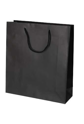 Luxe Papierentas Mat Kopenhagen Zwart & Koord 36x11x40cm 10st OP IS OP