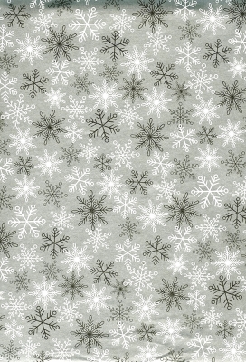 Kerstpapier Consumentenrollen Merry Christmas Silver Snow 70cm x2m 1st