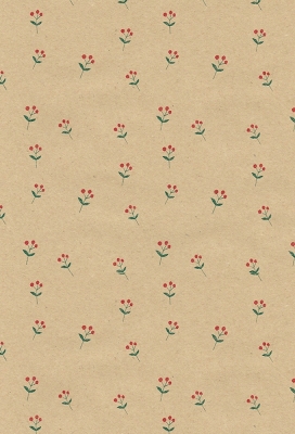 Kerstpapier Consumentenrollen Winter Kraft Ho Ho 70cm x 2meter 1stuks