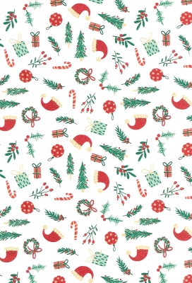 Kerstpapier Consumentenrollen Winter Kraft Xmas 70cm x 2meter 1stuks