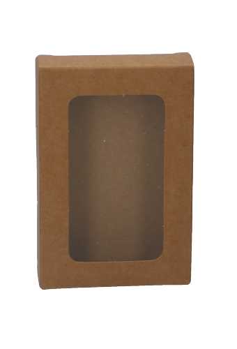 Cadeaudoosjes Jura Kraft Met Venster 7x2.1x13.8cm 25stuks