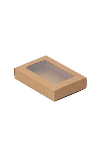 Cadeaudoosjes Jura Kraft Met Venster 7x2.1x13.8cm 25stuks