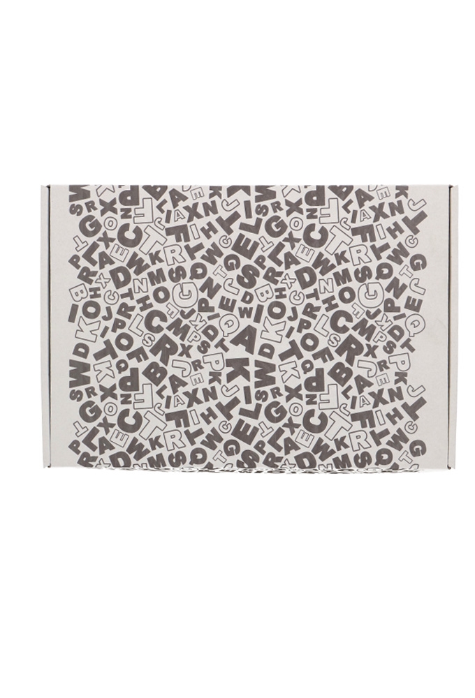 Brievenbusdoos Budget Letters Zwart A4 31x22x2.8cm - vanaf 50 stuks