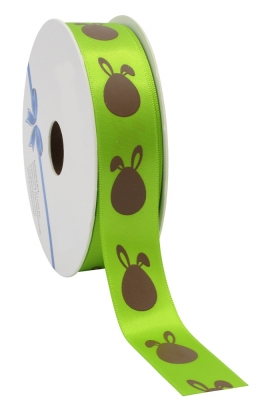 Kadolint Pasen Satijn Lint Groen Bunny 23mm x 25meter