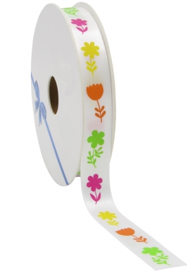 Kadolint Satijn Bloemen Colors 15mm x 20meter