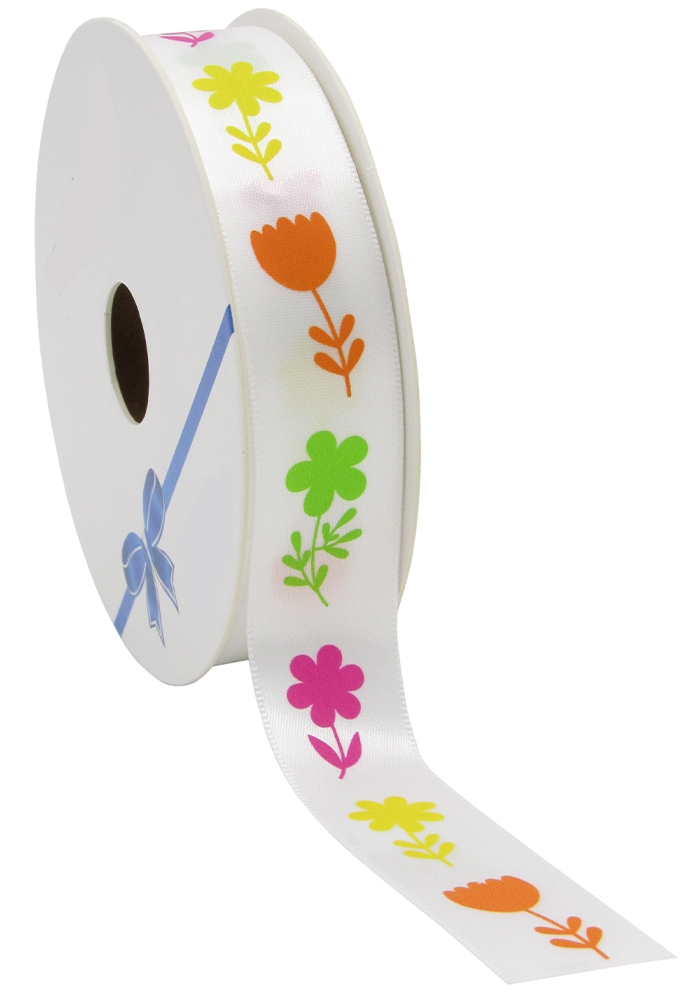 Kadolint Satijn Bloemen Colors 23mm x 20meter