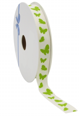 Kadolint Katoen Vlinders Groen 15mm x 20meter