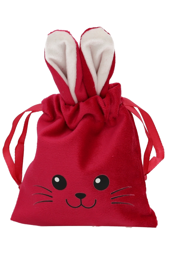 Kadozakjes Velvet Bunny Fuschia 11x18cm 5stuks