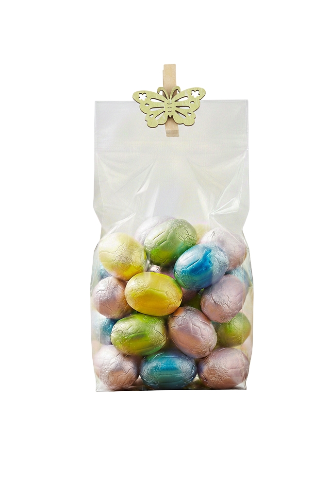 Houten Deco Knijper Vlinder Groen 4x2.2cm 36stuks