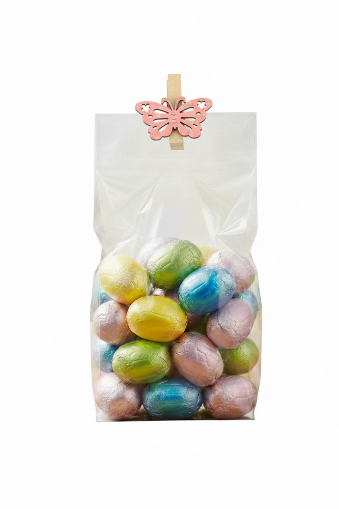 Houten Deco Knijper Vlinder Roze 4x2.2cm 36stuks