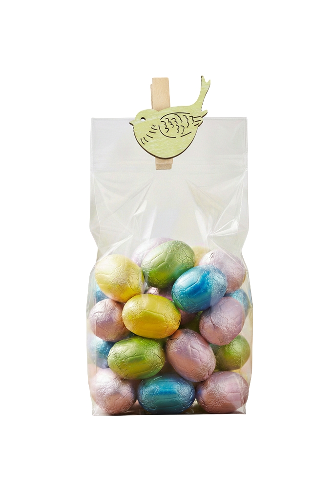 Houten Deco Knijper Vogel Groen 3,8x2.9cm 36stuks