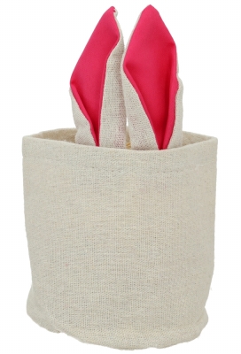 Kadozakjes Katoen Bunny Fuchsia 11x10x10cm 5stuks