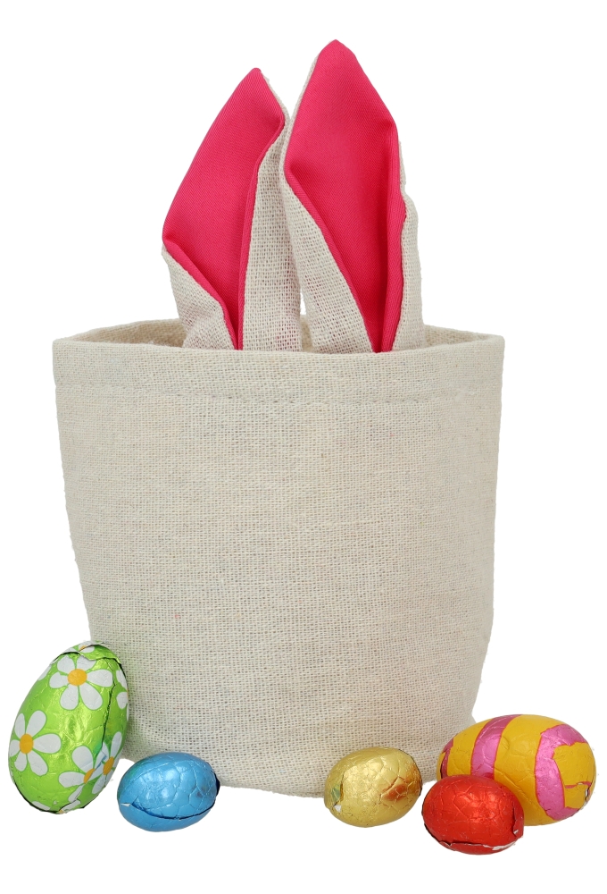 Kadozakjes Katoen Bunny Fuchsia 11x10x10cm 5stuks