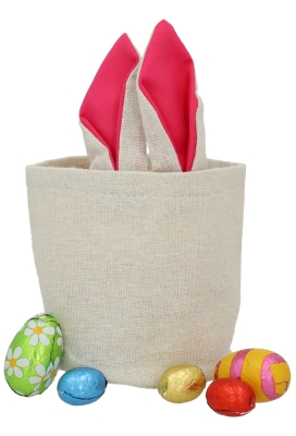 Kadozakjes Katoen Bunny Fuchsia 11x10x10cm 5stuks