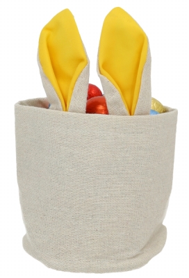 Kadozakjes Katoen Bunny Geel 11x10x10cm 5stuks