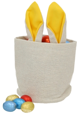 Kadozakjes Katoen Bunny Geel 11x10x10cm 5stuks