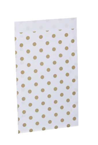 Kadozakjes Gouden Dots 12x19cm 200stuks