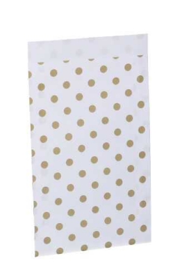 Kadozakjes Gouden Dots 12x19cm 200stuks