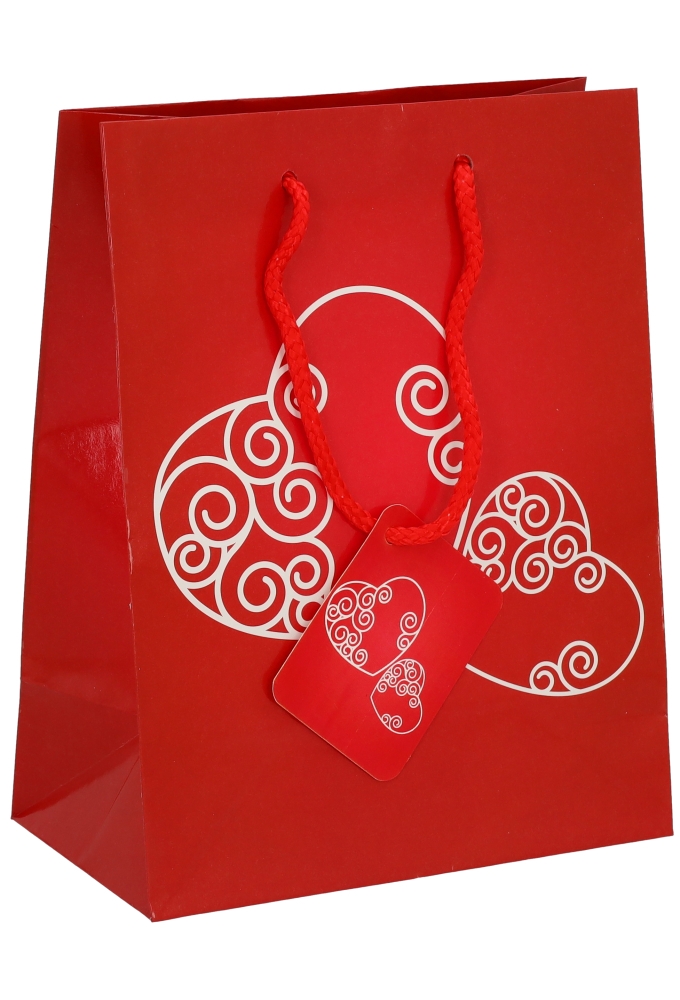 Kadotasjes Liefde Medium Love You al my Heart 18x10x23cm 12stuks