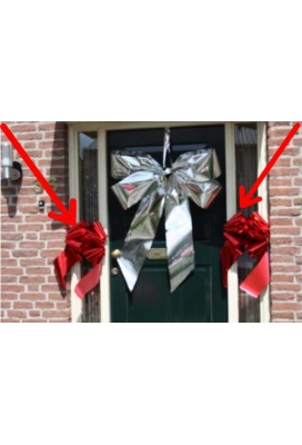 Grote Strik Milaan Metallic Donker Blauw Deur d36x36+24cm