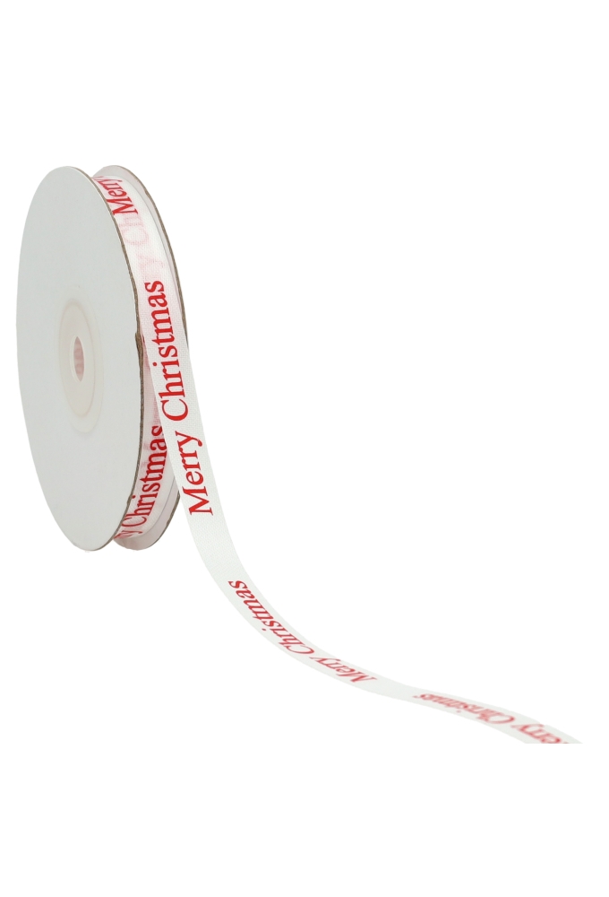 Kadolint Wit & Rood Merry Christmas 10mm x 45 meter