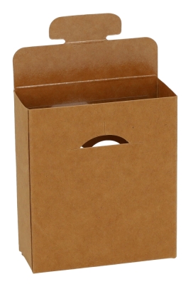 Cadeaudoosjes Kura Kraft Met Hartjes Venster 10.2x8.9x3.8cm 24stuks