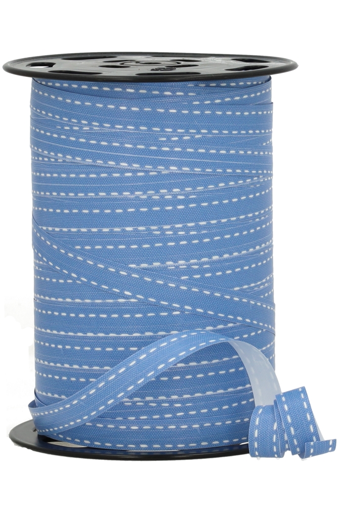 Krullint Stiksel Blauw 10mm x 225 meter