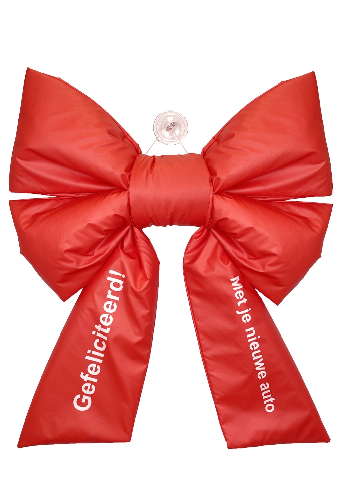 Megastrik Dubbel Lucca Gefeliciteerd 77x50+40cm & Zuignap