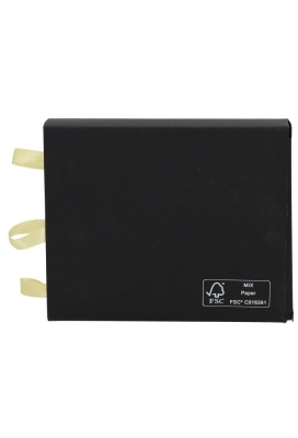 Bonbondoos 3 Ladeboxje Zwart Mat Goud Mat Laag FSC® 16x12.9x2.8cm 10st