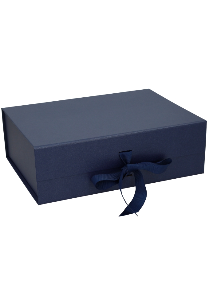 Luxueuze Magneetdozen Diamond & Lintje Navy 31.5x23.5x6.5cm 12stuks