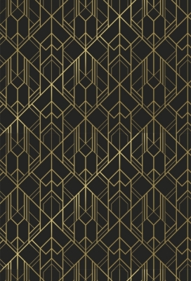 Kadopapier Style Moderne Black & Gold 70cm x 200meter