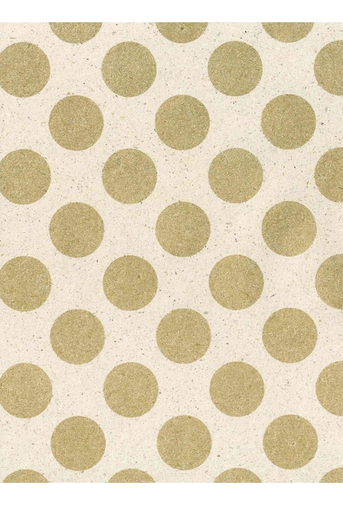 Kadopapier Gras Big Dots Gold 70cm x 200meter