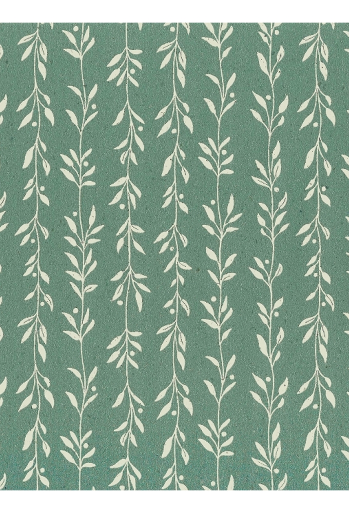 Kadopapier Gras Whispering Leaves Green 70cm x 200meter