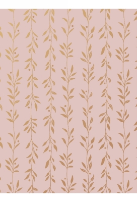 Kadopapier Metallic Whispering Leaves Poudre & Gold 70cm x 200meter