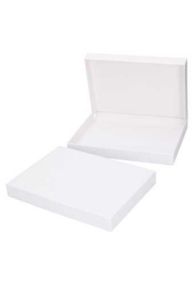 Luxe Scharnier Geschenkdoosje Sydney Wit Mat A5 22x16x2.5cm 5stuks