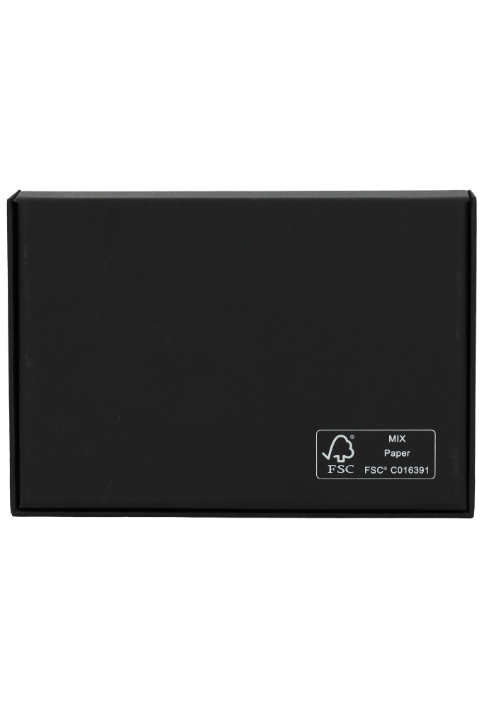 Luxe Scharnier Kadodoos Sydney Zwart Mat FSC® A6 16.5x11.5x2.5cm 10st