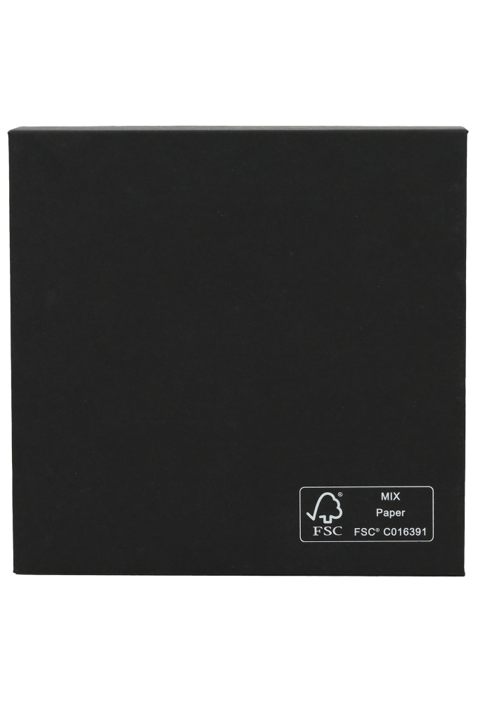 Magneet Bonbondoosjes Mat Zwart 16 Bonbons FSC® 14x14x3cm 10stuks