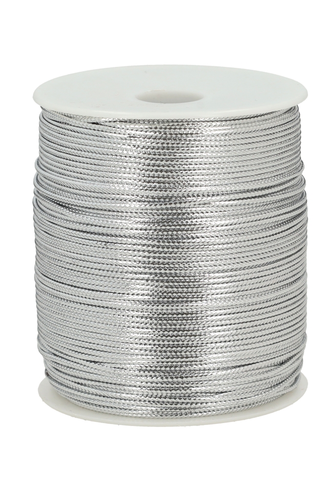 Luxe Kadolint Trek Koord Gelamineerd Zilver 2mm x 200 Meter