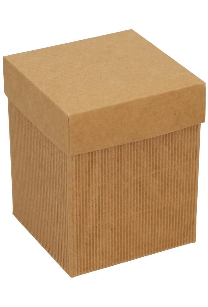 Kadodoos Dozza Met Deksel Naturel 431gram 10x10x12cm 10stuks