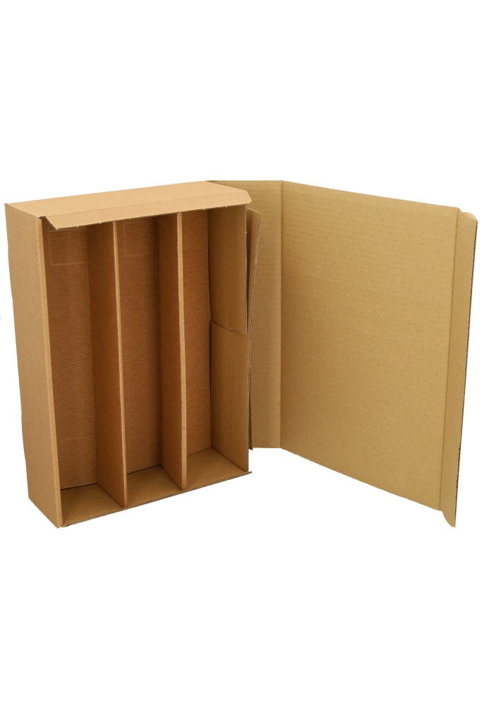 Wijndoos Modern Naturel 36x25x9cm 3 fles 25stuks