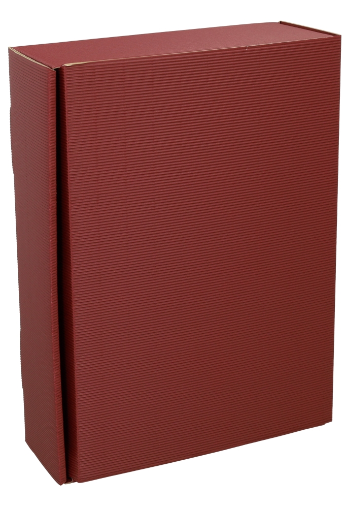 Wijndoos Modern Bordeaux 36x25x9cm 3 fles 25stuks OP IS OP